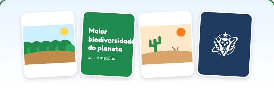 Ilustração do jogo Memória dos Biomas