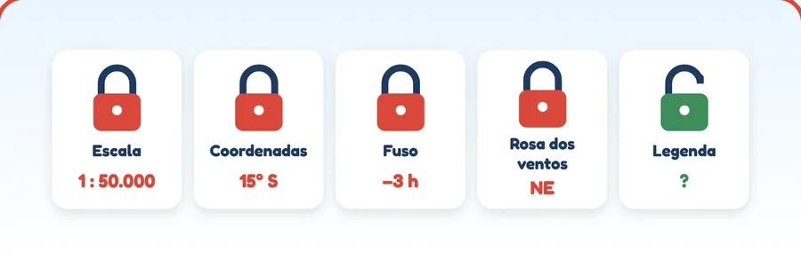 Ilustração do jogo Escape Room da Cartografia